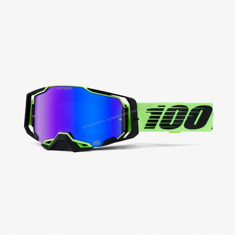 100% ARMEGA URUMA lente specchiata blu HIPER maschera Motocross Enduro Mtb  Dh