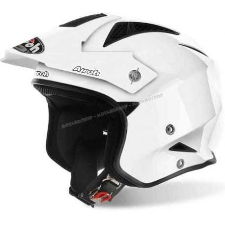 CASCO AIROH TRR S COLOR BIANCO LUCIDO TRIAL JET MOTO