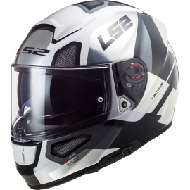 Casco integrale LS2 FF397 Vector FT2 AUTOMAT white titanium Moto Scooter