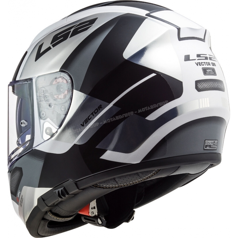 Casco integrale LS2 FF397 Vector FT2 AUTOMAT white titanium Moto Scooter