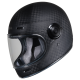 Casco Just1 J-CULT  SOLID CARBON MATT  vintage moto scrambler scooter 