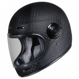 Casco Just1 J-CULT  SOLID CARBON MATT  vintage moto scrambler 