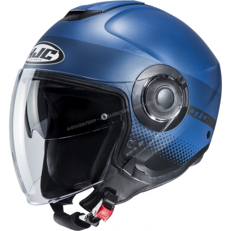 Casco JET HJC i40 UNOVA blu moto da strada scooter