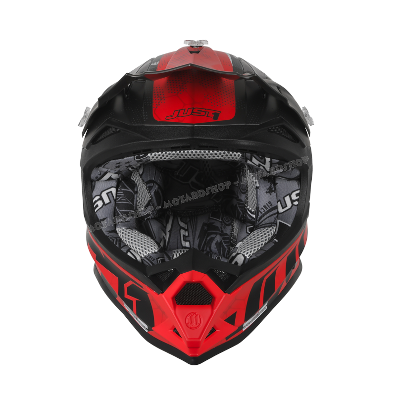 Casco Just1 J32 PRO SWAT BAMBINO camo rosso motocross Enduro Quad  Supermotard