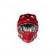 Casco Motocross Just1 J39 KINETIC camo nero grigio e rosso matt Enduro Quad Supermotard