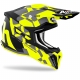 Casco AIROH STRYCKER XXX giallo fluo motocross enduro quad 