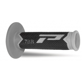 PROGRIP MANOPOLA 788 TRIPLA MESCOLA grigio nero motocross enduro quad