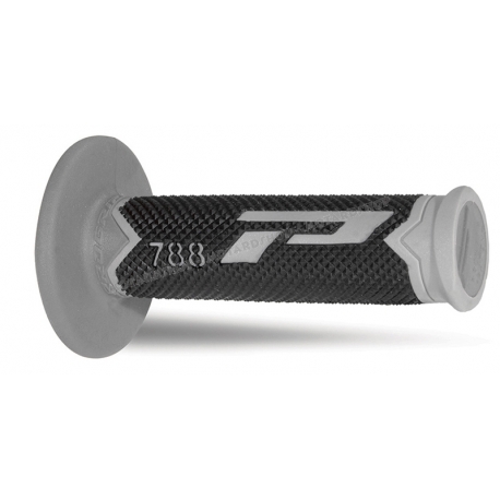 PROGRIP MANOPOLA 788 TRIPLA MESCOLA grigio nero motocross enduro quad