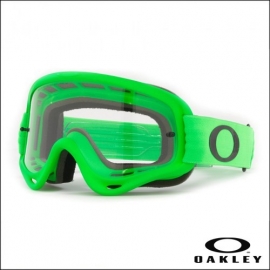 Maschera Oakley O Frame verde lente chiara motocross enduro dh