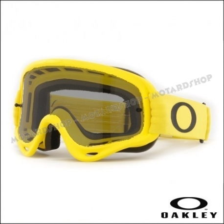 Maschera Oakley O Frame gialla lente fume' motocross enduro dh