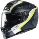 Casco integrale HJC RPHA70 KROON blu bianco giallo moto da strada scooter