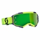 Maschera SCOTT FURY giallo blu lente specchiata verde motocross enduro dh