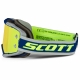 Maschera SCOTT FURY giallo blu lente specchiata verde motocross enduro dh