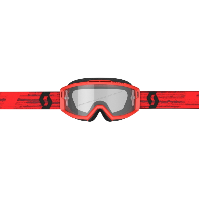 Maschera SCOTT SPLIT OTG rossa per occhiali da vista motocross enduro dh