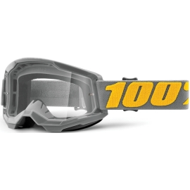 Maschera 100% STRATA 2 IZIPIZI lente trasparente Motocross Enduro Mtb