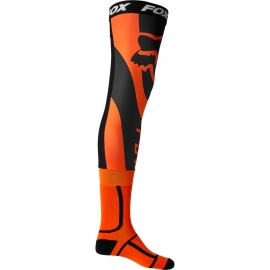 FOX  MIRER Knee Brace arancio fluo calza lunga per ginocchiera motocross enduro quad