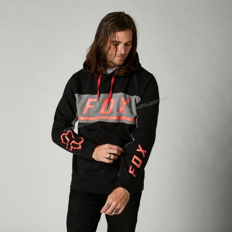 FOX FELPA CON CAPPUCCIO MERZ nera casual motocross