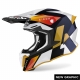 CASCO AIROH TWIST 2.0 LIFT bianco lucido blu giallo motocross, enduro quad