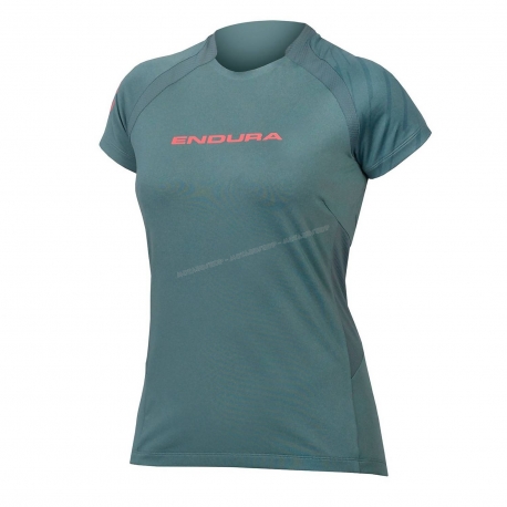 ENDURA  SINGLETRACK maglietta donna manica corta muschio mtb enduro dh