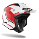 CASCO AIROH TRR S KEEN rosso bianco trial jet moto
