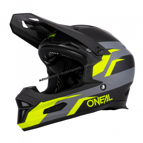 O'NEAL Casco  FURY RAPID  argento e rosso MTB Downhill