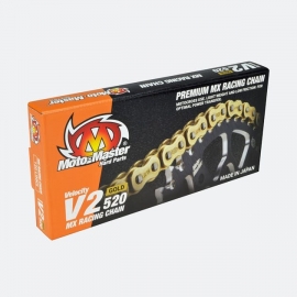 MOTO MASTER V2 GOLD catena 120 MAGLIE motocross enduro