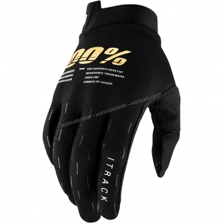 Guanto Motocross MTB 100% ITRACK nero Enduro DH