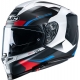 Casco integrale HJC RPHA70 KOSIS bianco blu rosso moto da strada scooter