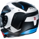 Casco integrale HJC RPHA70 KOSIS bianco blu rosso moto da strada scooter