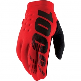 100% BRISKER ROSSO Guanto invernale in Neoprene Motocross Enduro Mtb