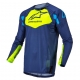 Completo Alpinestars TECHSTAR FACTORY 22 blu giallo fluo motocross enduro Quad