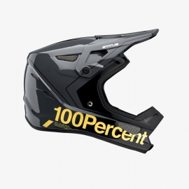 Casco 100% STATUS CARBY CHARCOAL  grigio-nero MTB Downhill Enduro 