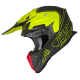 Casco Just1 J18 VERTIGO rosso grigio giallo fluo motocross Enduro Quad Supermotard