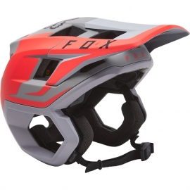 FOX DROPFRAME PRO SIDESWIPE grigio rosso fluo casco mtb enduro