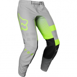 Pantalone motocross FOX FLEXAIR RIET grigio e giallo fluo enduro quad