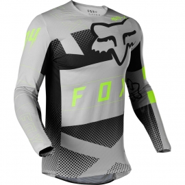 Completo motocross 2021 FOX Flexair  PSYCOSIS bianco nero e giallo fluo enduro quad