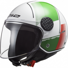 Casco jet LS2 OF558 Sphere LUX FIRM tricolore Moto Scooter
