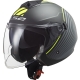 CASCO JET LS2 OF573 TWISTER II LUNA nero titanio moto strada scooter