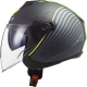 CASCO JET LS2 OF573 TWISTER II LUNA nero titanio moto strada scooter