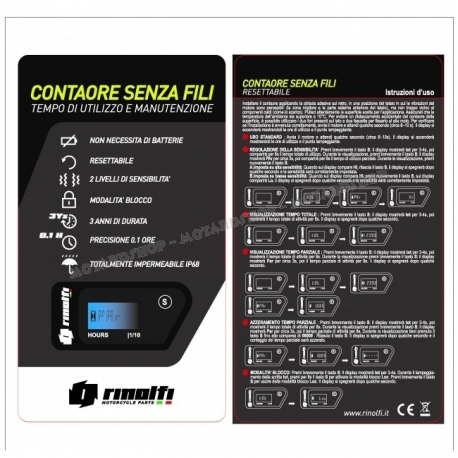 RINOLFI CONTAORE MOTORE WIRELESS senza fili Motocross Enduro Quad