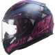 CASCO Integrale LS2 FF353 RAPID XTREET blu rosa viola moto strada scooter