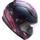 CASCO Integrale LS2 FF353 RAPID XTREET blu rosa viola moto strada scooter