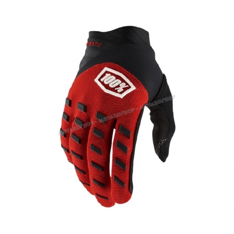 GUANTO 100% AIRMATIC rosso nero motocross enduro quad