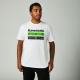 FOX KAWASAKI  PREMIUM T-shirt A RIGHE bianco optical casual 