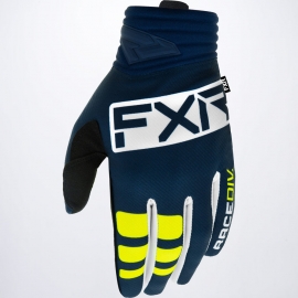 Guanto FXR PRIME MX blu scuro giallo bianco motocross enduro quad