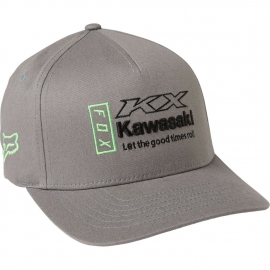 FOX CAPPELLINO FLEXFIT KAWASAKI grigio