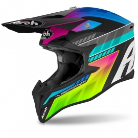 Casco cross bambino Fox Racing V1 Trice turchese blu â € Attrezzatura per  moto