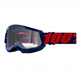 Maschera 100% STRATA 2 MASEGO lente trasparente Motocross Enduro Mtb
