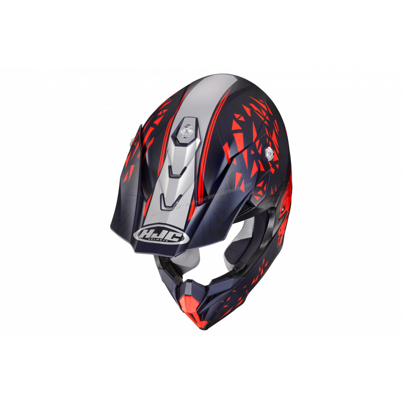 CASCO HJC I50 SPIELBERG RED BULL RING blu rosso motocross enduro quad