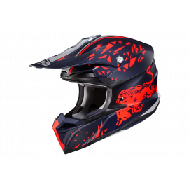 CASCO HJC I50 SPIELBERG RED BULL RING blu rosso motocross enduro quad